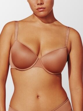 ThirdLove 24/7 Classic T-Shirt Mocha Tan Beige Bra - 36G